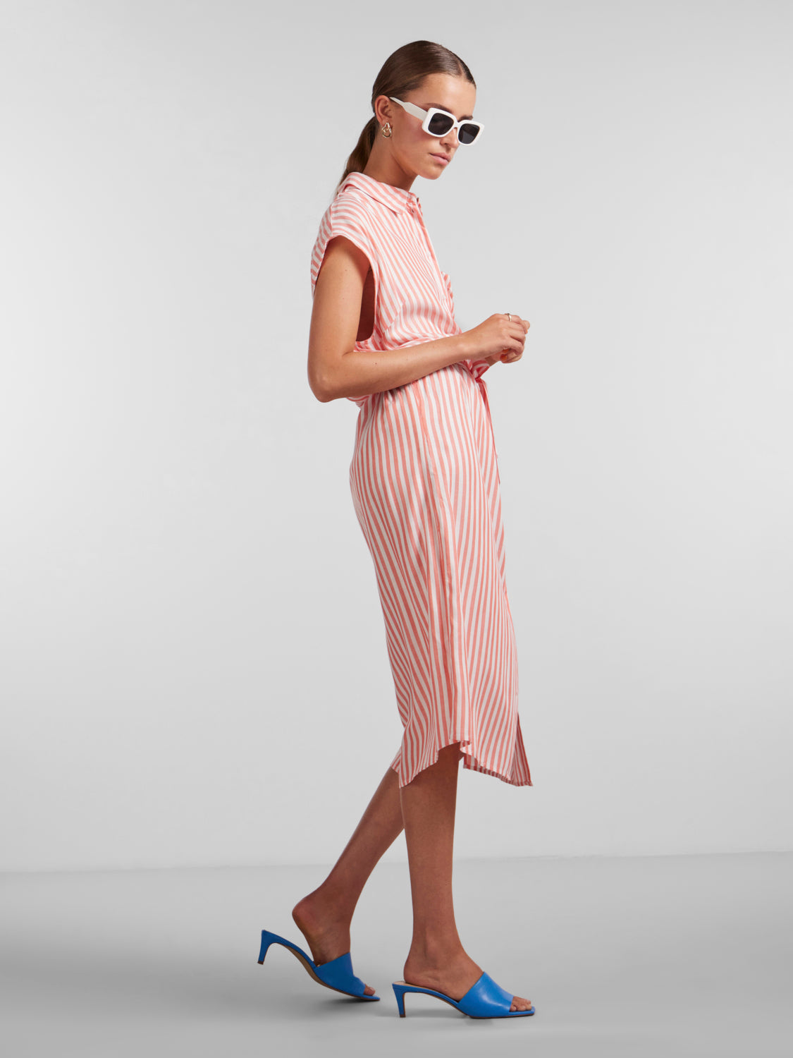 PCKORAH Dress - Hot Coral